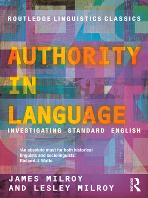 cover image of Authority in Language